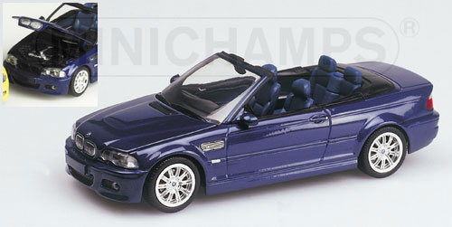 BMW M3 CABRIOLET (E46) – 2001 – BLUE METALLIC 1:43 model