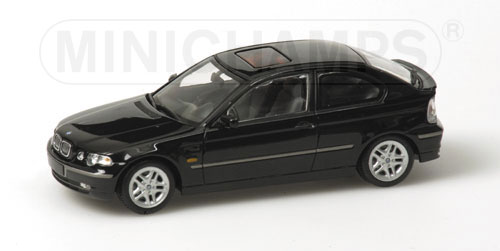 BMW 3-SERIES COMPACT (E46) – 2000 – BLACK 1:43 model