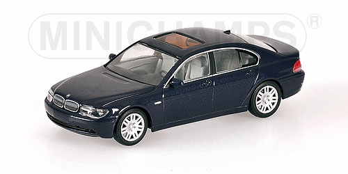 BMW 7-SERIES (E65) – 2001 – BLUE METALLIC (TOLEDOBLAU METALLIC) L.E. 500 pcs. 1:43 model