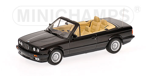 BMW 3-SERIES CABRIOLET (E30) – 1989 – BLACK L.E. 650 pcs. 1:43 model