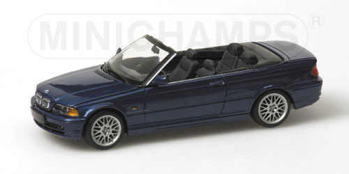 BMW 3-SERIES CABRIOLET (E46/2C) – 2000 – BLUE METALLIC 1:43 model
