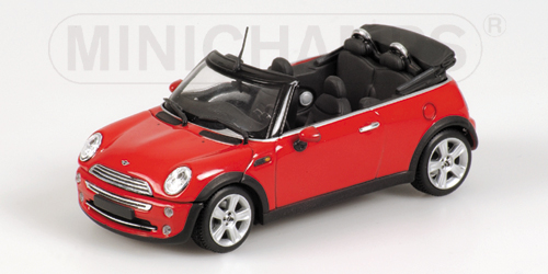 MINI COOPER CABRIOLET – 2004 – RED WITH ENGINE 1:43 model