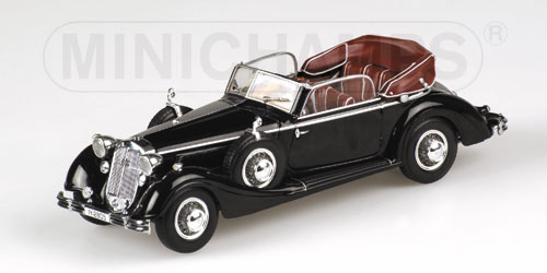 HORCH 853A CABRIOLET – 1938 – BLACK/RED 1:43 model