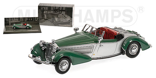 HORCH 855 SPECIAL-ROADSTER – 1938 – SILVER/GREEN 1:43 model