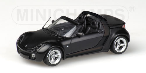 SMART ROADSTER – 2003 – MATT BLACK – ‘FULDA’ – EXCLUSIVE 1:43 model