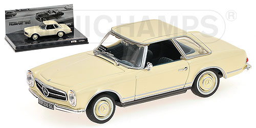MERCEDES-BENZ 230 SL (W113) W/ HARDTOP – WHITE – ‘PRESENTATION IAA 1963’ L.E. 2012 pcs. 1:43 model