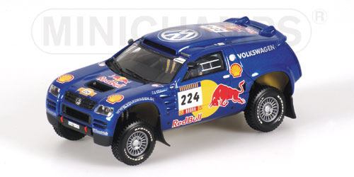 VW TOUAREG PARIS-DAKAR 2004 SABY/STEVENSON L.E. 1344 pcs. 1:43 model