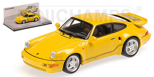PORSCHE 911 TURBO S 3.3 (964) – ‘LEICHTBAU’ – 1992 – YELLOW L.E. 1008 pcs. 1:43 model
