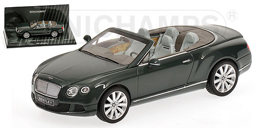 BENTLEY CONTINENTAL GTC – 2011 – GREEN L.E. 1824 pcs. 1:43 model