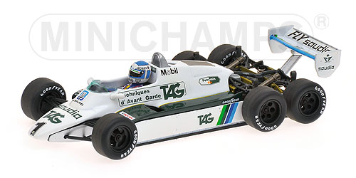 WILLIAMS FORD FW08-6W – ‘6-WHEELER’ – KEKE ROSBERG – 1982 – WITH FIGURINE 1:43 model