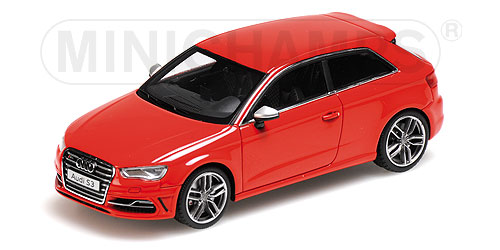 AUDI S3 3 DOORS – 2013 – RED L.E. 500 pcs. 1:43 model