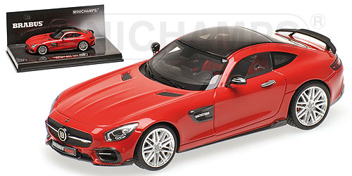 BRABUS 600 AUF BASIS MERCEDES-BENZ AMG GTS – 2016 – RED L.E. 300 pcs. 1:43 model