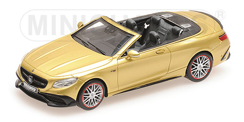 BRABUS 850 MERCEDES-AMG S 63 S-CLASS CABRIOLET – 2016 – GOLD L.E. 180 pcs. 1:43 model