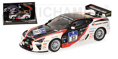 LEXUS LFA – GAZOO RACING – HAHNE/KRUMBACH/LOTTERER – 24H NÜRBURGRING 2010 L.E. 1010 pcs. 1:43 model