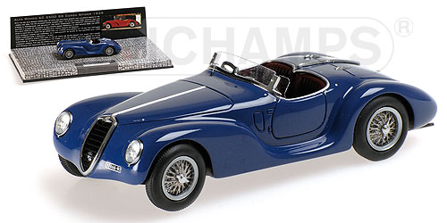 ALFA ROMEO 6C 2500 SS CORSA SPIDER – 1939 – BLUE L.E. 300 pcs. 1:43 model