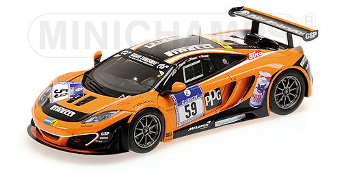 MCLAREN 12C GT3 – KOX/RIEMER/KLASEN/MOSER – DOERR MOTORSPORT – 24H NÜRBURGRING 2012 L.E. 512 pcs. 1:43 model