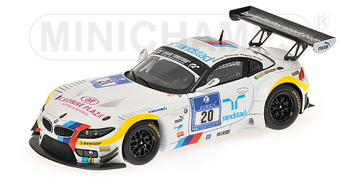 BMW Z4 GT3 – HÜRTGEN/SCHWAGER/BASTIAN/ADORF – 24H ADAC NÜRBURGRING 2012 1:43 model