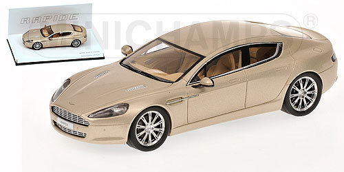 ASTON MARTIN RAPIDE – GENEVA 2010 – SILVER BLONDE L.E. 1010 pcs. 1:43 model
