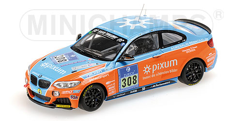 BMW M 235I RACING – TEAM ADRENALIN MOTORSPORT- ZILS/FISCHER/EBERTZ/SCHUPP – 24H NÜRBURGRING L.E. 514 pcs. 1:43 model