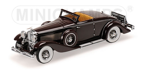 DUESENBERG SJN (SUPERCHARGED) CONVERTIBLE COUPE – 1936 – DARK RED L.E. 250 pcs. 1:43 model