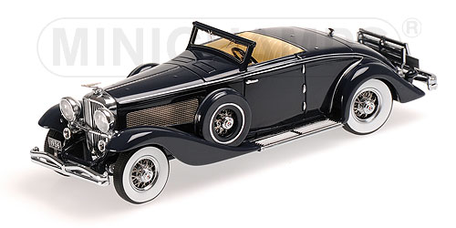 DUESENBERG SJN (SUPERCHARGED) CONVERTIBLE COUPE – 1936 – DARK BLUE L.E. 220 pcs. 1:43 model