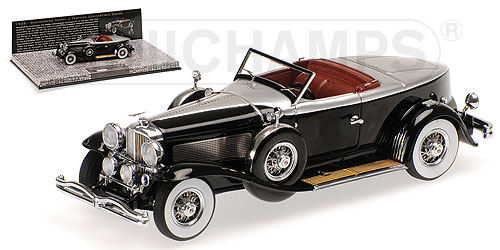 DUESENBERG MODEL J TORPEDO CONVERTIBLE COUPÉ – 1929 – BLACK 1:43 model