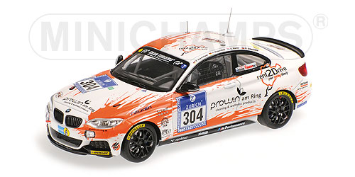 BMW M235I RACING – RENT2DRIVE RACING – ACKERMANN/WISKIRCHEN/WALTER/SIDORENKO – 24H NÜRBURGRING 2015 L.E. 250 pcs. 1:43 model