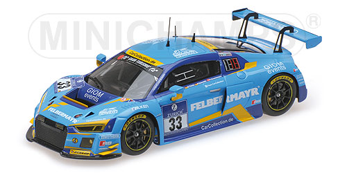 AUDI R8 LMS – CAR COLLECTION MOTORSPORT – ZIEGLER/TONIC/SAURENMANN/SCHMIDT – 24H NÜRBURGRING 2016 L.E. 200 pcs. 1:43 model