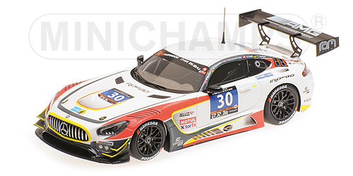 MERCEDES-AMG GT3 – TEAM RAM – WHITE/JÄGER/ONSLOW-COLE/HALL – 24H DUBAI 2016 L.E. 200 pcs. 1:43 model