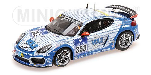 PORSCHE CAYMAN GT4 CLUBSPORT – KEILWERTH/WAWER/THOMSEN/ASSMANN – 24H NÜRBURGRING 2016 L.E. 144 pcs. 1:43 model
