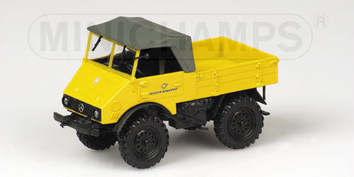 MERCEDES-BENZ UNIMOG 401 – 1953 – ‘DEUTSCHE BUNDESPOST’ YELLOW 1:43 model