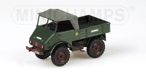 MERCEDES-BENZ UNIMOG 401 – 1953 – GREEN/RED 1:43 model
