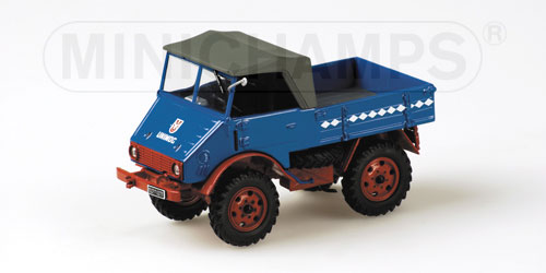 MERCEDES-BENZ UNIMOG 2010 – 1949 – BLUE/RED 1:43 model