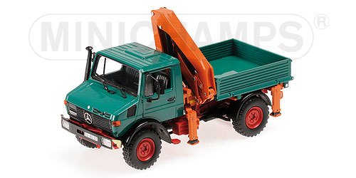 MERCEDES-BENZ UNIMOG 1300 L – ‘KIPPER MIT LADEKRAN’ – GREEN L.E. 1008 pcs. 1:43 model