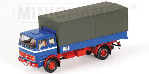 MERCEDES-BENZ LP 1620 – PRITSCHE – 1965 – BLUE/RED 1:43 model