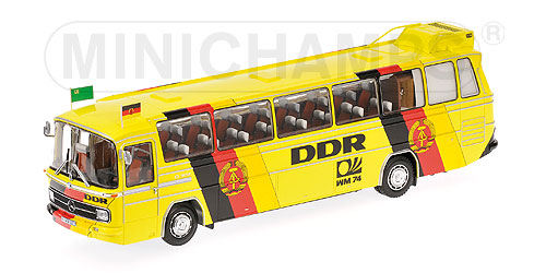 MERCEDES-BENZ O302 (LHD) – FUSSBALL-WELTMEISTERSCHAFT 1974 – MANNSCHAFTSBUS ‘DDR’ L.E. 910 pcs. 1:43 model