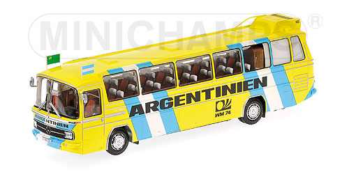 MERCEDES-BENZ O302 (LHD) – FUSSBALL-WELTMEISTERSCHAFT 1974 – MANNSCHAFTSBUS ‘ARGENTINIEN’ L.E. 510 pcs. 1:43 model