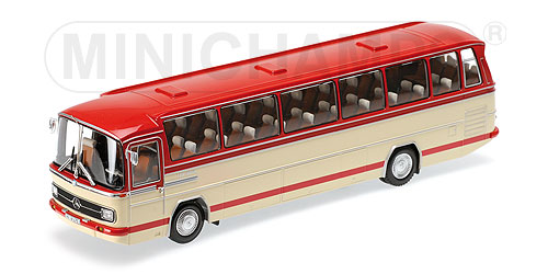 MERCEDES-BENZ O 302 BUS – 1965 – RED/CREAM 1:43 model