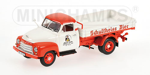OPEL BLITZ 1,75t – 1955 – PRITSCHENWAGEN ‘SCHULTHEISS’ L.E. 804 pcs. 1:43 model