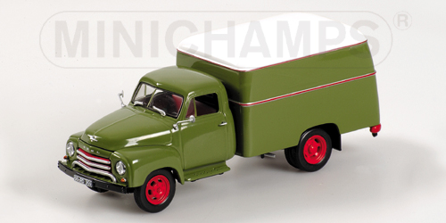OPEL BLITZ 1,75t – 1955 – KOFFER GREEN/BLACK 1:43 model