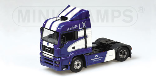 MAN TGA – 2000 – ‘SATTELZUGMASCHINE BMW WILLIAMS’ BLUE METALLIC 1:43 model