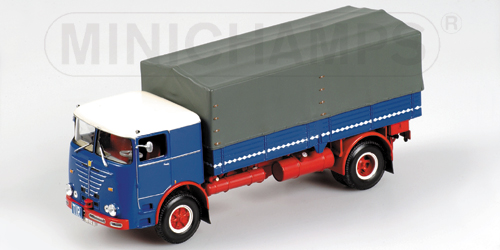 BUESSING LU 11/16 – PRITSCHENWAGEN – 1961 -BLUE/RED 1:43 model