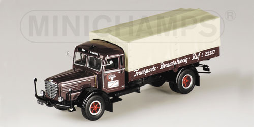 BUESSING 8000 S – CANVAS TRUCK – ‘BUEGLER TRANSPORTE’ 1:43 model