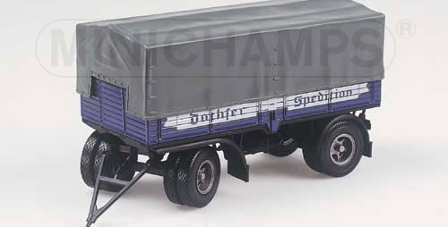 HANOMAG TRUCK TRAILER 2-AXLES CANVAS – 1950 – ‘DACHSER’ 1:43 model