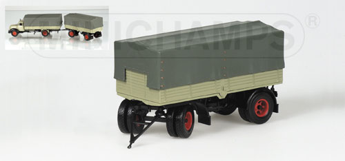 2-ACHS PRITSCHENANHÄNGER – 1946 – GREY/BLACK 1:43 model