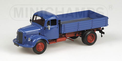 MERCEDES L 3500 TIPPER – BLUE/RED 1:43 model