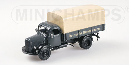 MERCEDES-BENZ L 3500 PRTISCHE TOP GREY – ‘DEUTSCHE BUNDESBAHN’ 1:43 model