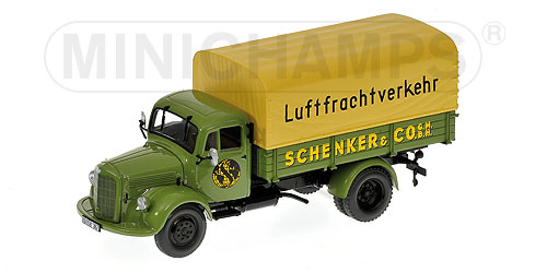 MERCEDES-BENZ L 3500 – PRITSCHE – 1950 – ‘SCHENKER LUFTFRACHTVERKEHR’ L.E. 504 pcs. 1:43 model