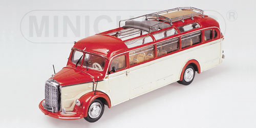 MERCEDES-BENZ O 3500 – 1955 – ‘BUS’ – RED/CREAM 1:43 model