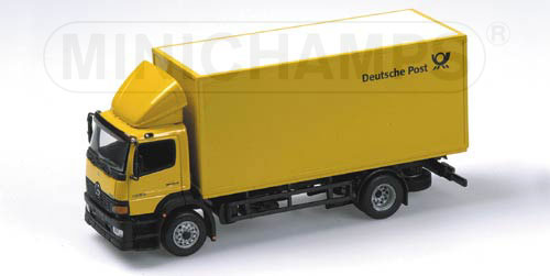 MERCEDES-BENZ ATEGO 1828 BOX TRUCK – 1998 – ‘DEUTSCHE POST’ – YELLOW 1:43 model